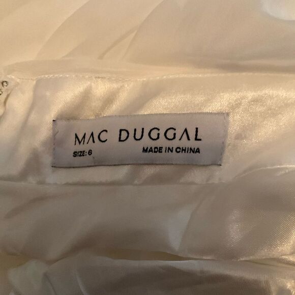 Mac Duggal 67911 Womens  Ruffled Tiered Cut Out Chiffon Gown Dress - Picture 14 of 16